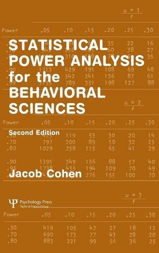 Statistical power analysis for the behavioral sciences /  Cohen, Jacob, 1923-