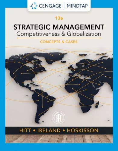 Strategic management : competitiveness & globalization : concepts and cases /  Hitt, Michael A., author